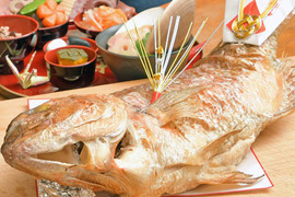 お食い初めの決定版！我が子に贈りたい、旨味の強い塩焼き真鯛【塩焼き】