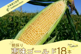 【先行予約/2025年8月発送】届いたらまずはまるかじり！恵味ゴールド18本