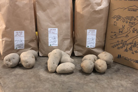 【食べ比べ】有機栽培ジャガイモ3種類！男爵、北あかり、メークイン4,5㎏セット