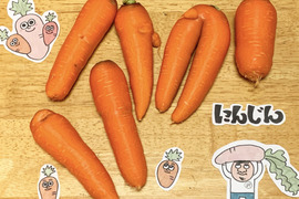 <へんてこにんじん並盛り5kg>　武ちゃん農場のハッピーキャロット　5kg (250g~420g20本程 )