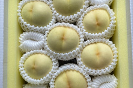 【予約販売】岡山県産"清水白桃" 7〜9玉入り