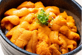 利尻島産生うに　プレミアムエゾバフンウニ（１００ｇ）膳の一品　無添加　塩水パック