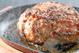 中山亭 手ごね 肉汁爆弾 ハンバーグ 10個 ふんわり柔らか食感！和牛オリンピック日本一の農場からお届け (150g×10個)
