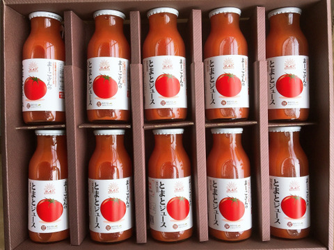 【父の日ギフト】旬の時期に採れたミニトマトの100％ジュース（180ml×10）熨斗可