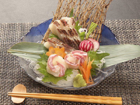 【父の日ギフト】【メッセージカード付き】 鯛昆布締め 約60g×3パック（スライス済）皮目湯引き済み！熨斗対応可