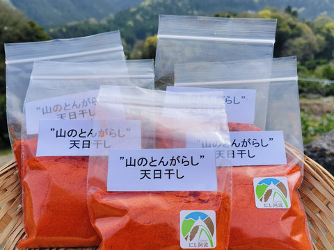 辛くておいしい！山のとんがらし（20g×5袋）【一味唐辛子】