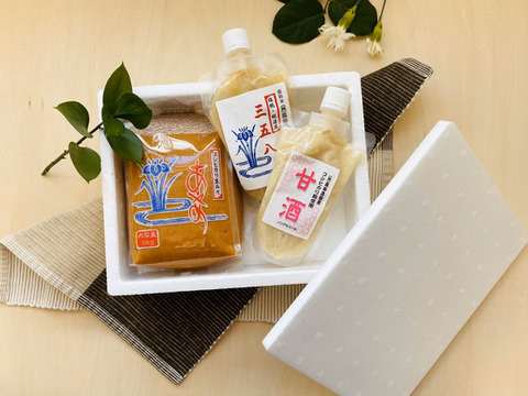 （玖）【高田農園の6品セット♪】☆新潟県産のお米と大豆100％☆『生味噌』×2個『塩麹(三五八)』×2個『甘酒』×2個