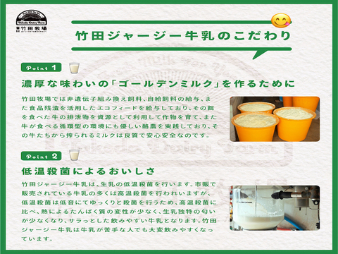 ジャージー牛乳の濃厚ジェラート！竹田ジェラート ｜濃厚ミルク味★2000ml★