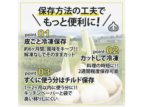 【毎年２万箱売れてます！】令和６年新物300g!! 青森県産にんにく 最高級品種 ホワイト６片 家庭用バラ