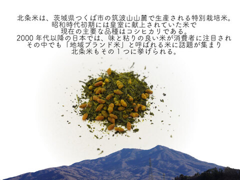 【急須で淹れるお茶】北条米玄米茶／100g 茶葉 リーフタイプ  幻の献上米 茨城 猿島茶 つくば 香り高い クリックポスト