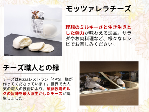 人気の奉納セット！　ジャージー牛乳900ml×1本、飲むヨーグルト500ml×1本、モッツァレラチーズ100g×2個